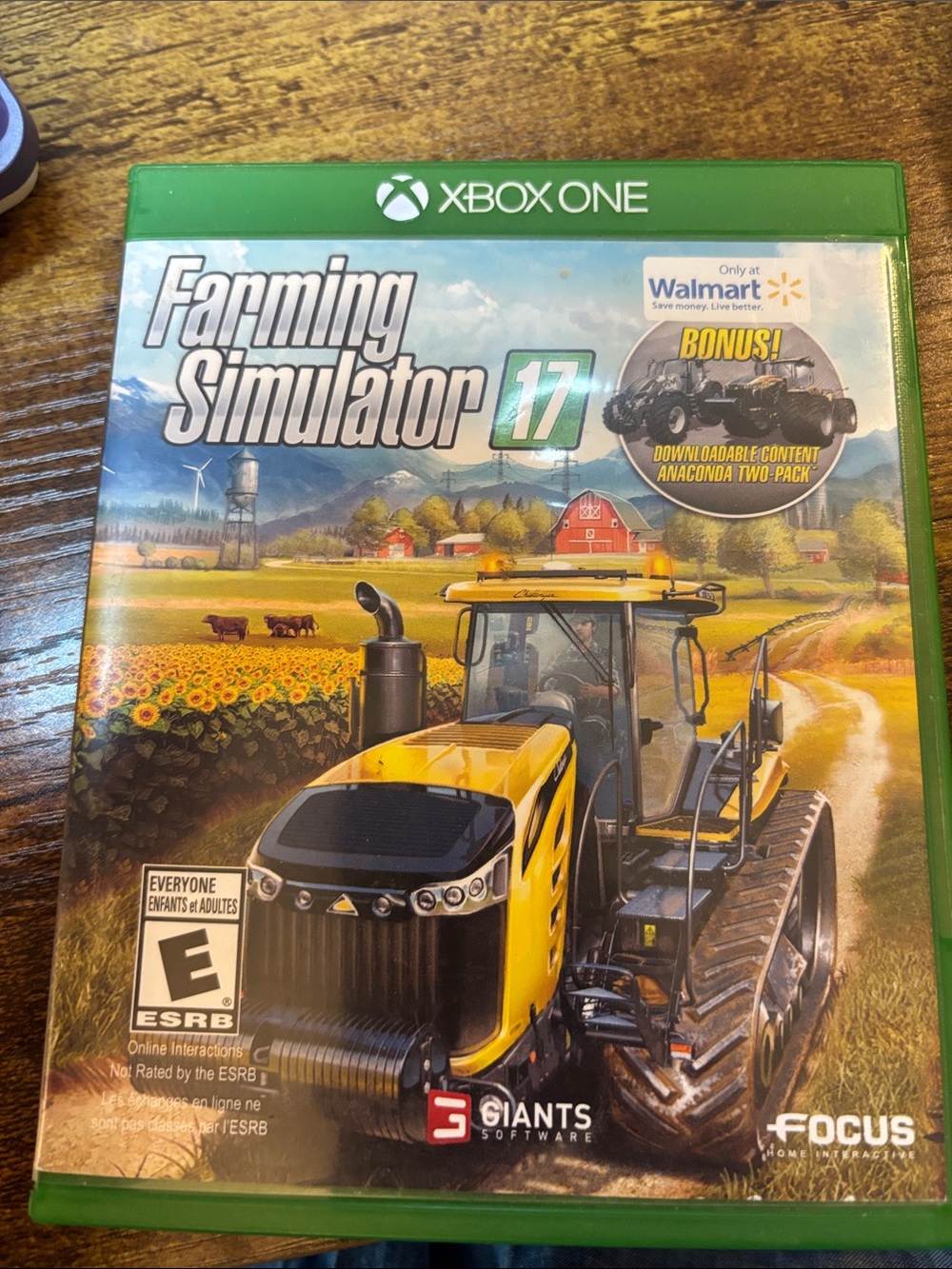 Farming Simulator 17 Xbox One - Yellow Tractor Cover
